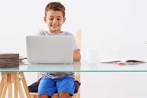 Child with Computer
