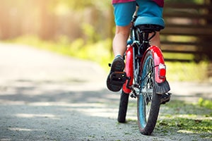 Kid on a bike